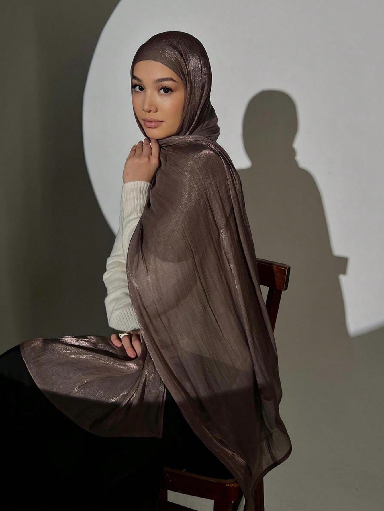 Hijab Mazana Premium Crepe Crinkle Satin