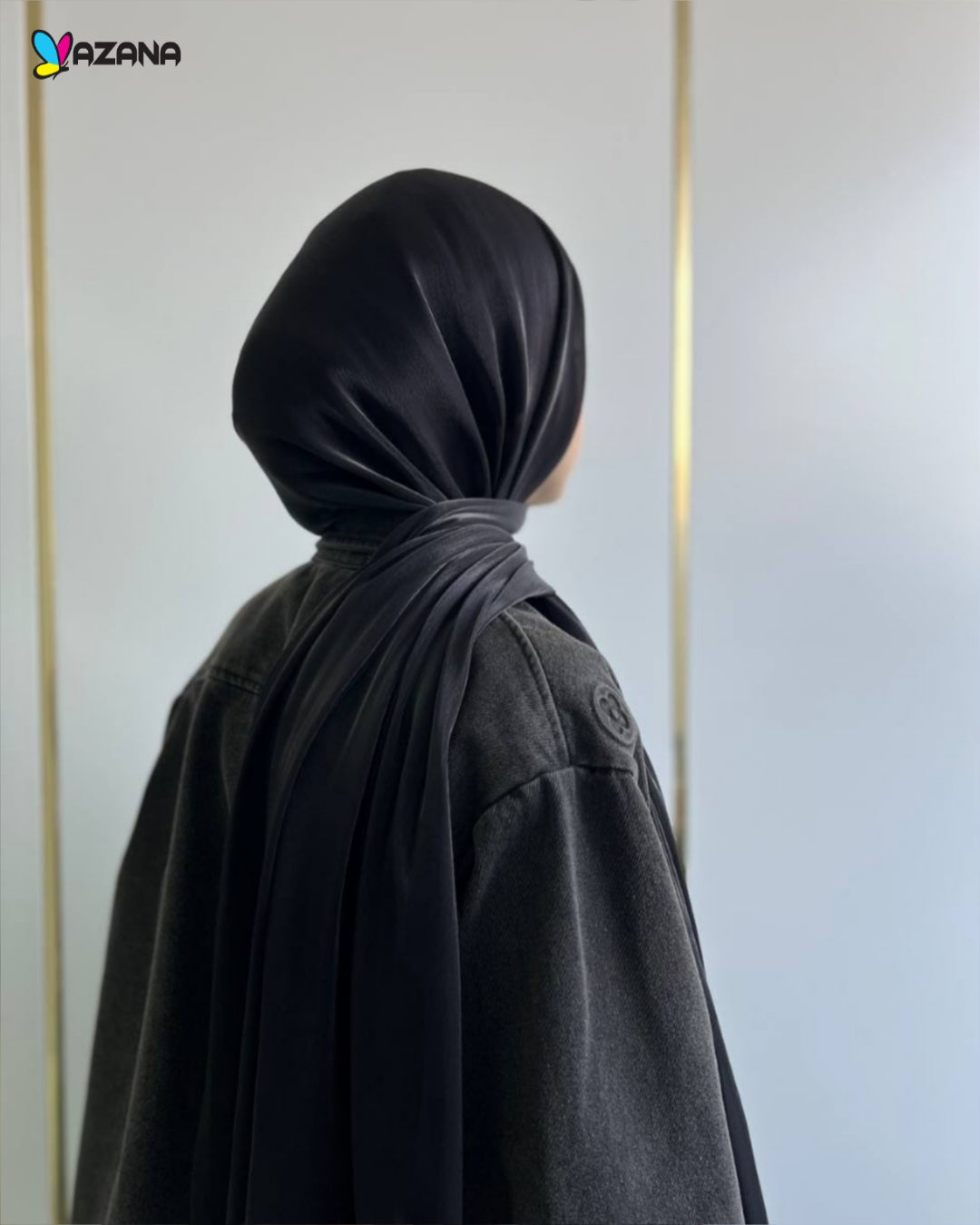 Hijab Mazana Premium Crepe Crinkle Satin