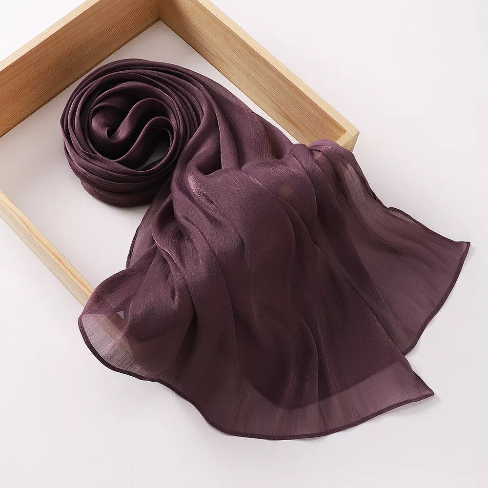 Hijab Mazana Premium Crepe Crinkle Satin