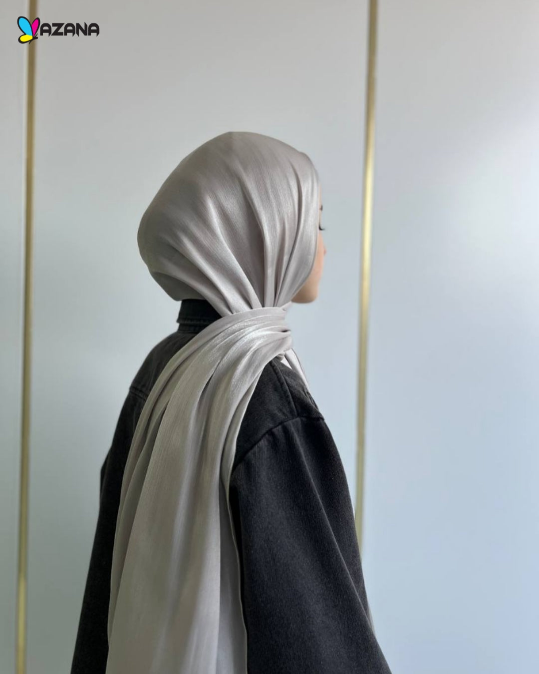 Hijab Mazana Premium Crepe Crinkle Satin