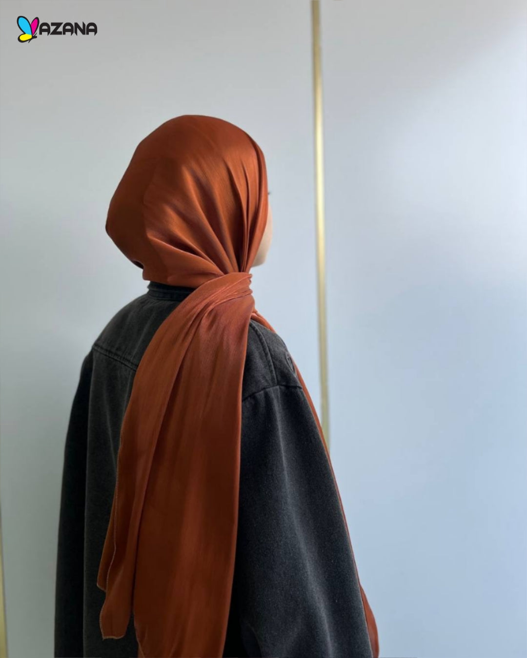 Hijab Mazana Premium Crepe Crinkle Satin