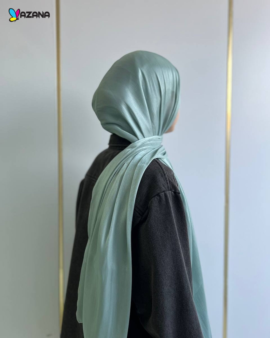 Hijab Mazana Premium Crepe Crinkle Satin